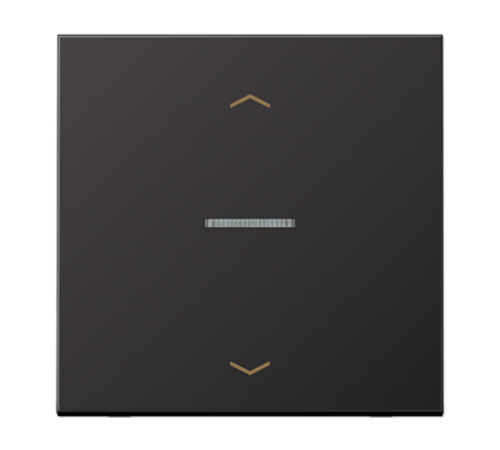 Клавиша для KNX кнопки, 1 группа, с окошком с символами "стрелки"; металл; дарк  AL101KO5PD  Jung