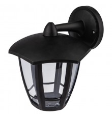 Светильник садово-парковый   ДБУ 07-8-006 Дели 3 черный 6 гранный настенный IP44 светодиодный 8Вт 3000K   Б0064274  ЭРА