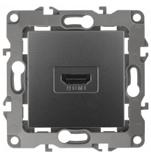Розетка HDMI 12-3114-12  ,  графит  Б0027487  ЭРА