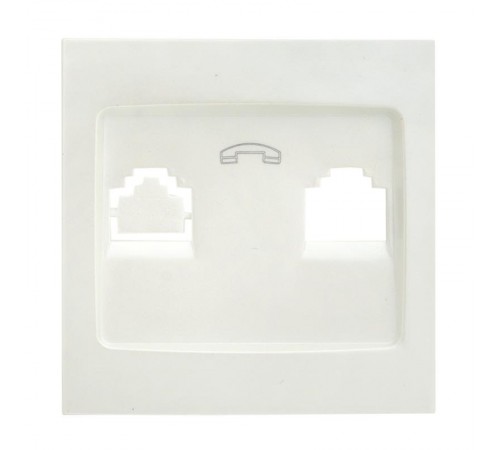 Валенсия лицевая панель розетки Phone 1-местная жемчуг EKF PROxima   EST01-L-034-50   EKF