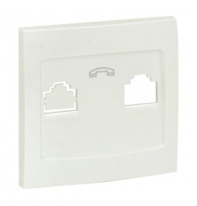 Валенсия лицевая панель розетки Phone 1-местная жемчуг EKF PROxima   EST01-L-034-50   EKF