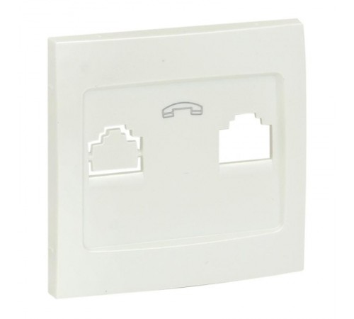 Валенсия лицевая панель розетки Phone 1-местная жемчуг EKF PROxima   EST01-L-034-50   EKF