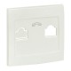 Валенсия лицевая панель розетки Phone 1-местная жемчуг EKF PROxima   EST01-L-034-50   EKF