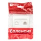 Валенсия лицевая панель розетки Phone 1-местная жемчуг EKF PROxima   EST01-L-034-50   EKF