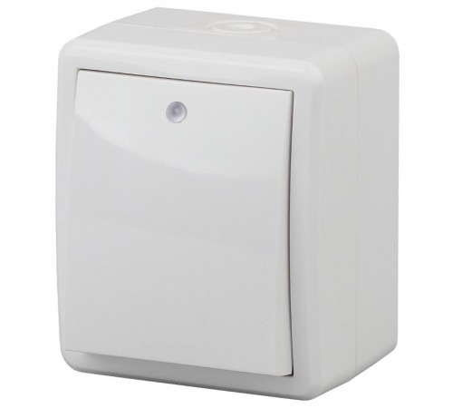 Выключатель с подсветкой 11-1402-01  IP54, 10АХ-250В, ОУ, Эксперт, Белый Б0020671  ЭРА