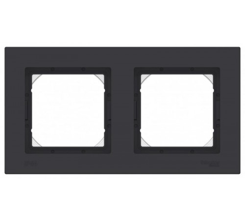 AtlasDesign Aqua Рамка 2-ая IP44, Карбон  ATN441002  SE