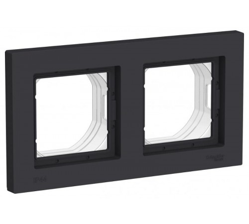 AtlasDesign Aqua Рамка 2-ая IP44, Карбон  ATN441002  SE