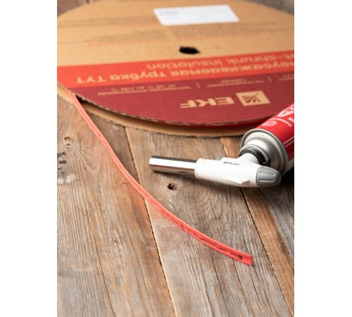 Термоусаживаемая трубка ТУТ нг 10/5 красная EKF PROxima  tut-10-r  EKF