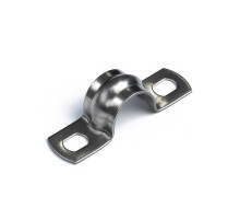 Скоба металлическая двухлапковая СМД(INOX) d12-13 мм (20шт/1600шт уп/кор)  PR08.20718  Промрукав