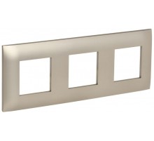 SKANDY Рамка 3-местная SK-F03Sh шампань  SK-M32-K37  IEK