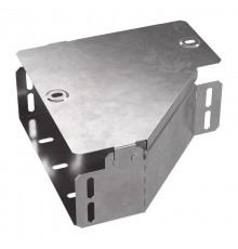 Переходник левый с крышкой Стандарт 200х100х80  PR16.0491  Промрукав