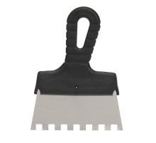 Шпатель фасадный 150 мм зуб 10х10 нержавеющая сталь, пластмассовая ручка  89-0231  REXANT