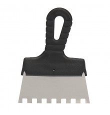 Шпатель фасадный 150 мм зуб 10х10 нержавеющая сталь, пластмассовая ручка  89-0231  REXANT