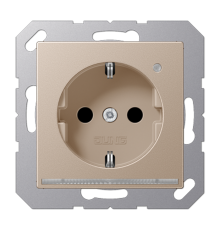 SCHUKO-розетка с LED подсветкой A1520-OCHLNW Jung