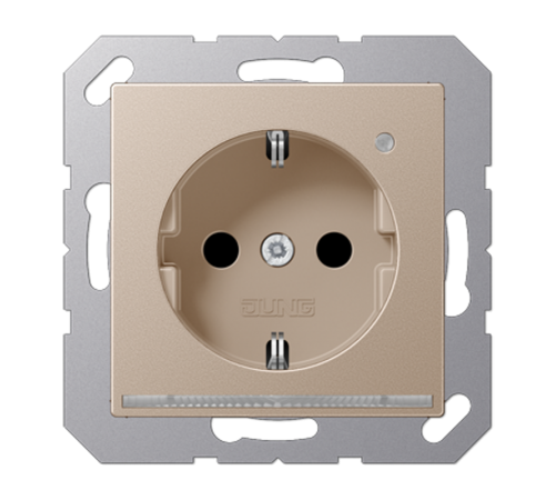 SCHUKO-розетка с LED подсветкой A1520-OCHLNW Jung