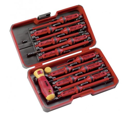 Отвертка диэлектрическая Smart с набором насадок 12 шт в кейсе  06391306  Felo