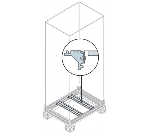 Профиль поперечный Г=600мм для вертикальных стоек(2шт)  EB6100  ABB