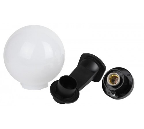 Светильник садово-парковый НБУ 01-60-201 , шар опал с настенным крепежом D=200 mm  Б0048074  ЭРА