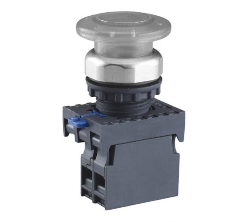 Кнопка управления "Грибок" 40мм с самовозвратом NP8-10MD/11 1НО белая AC110В-220В(LED) IP65 (R)  578664  CHINT