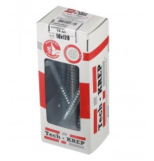 Болт DIN 571 сантехнический оцинк 10х120 (10 шт) - коробка с ок. Tech-Kr ( 0,61 кг)  126562  Tech-KREP