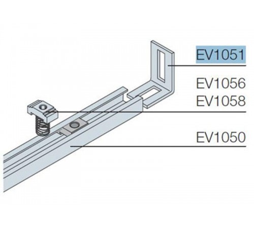 Кронштейн для монтажа EV1050 (25шт)  EV1051  ABB