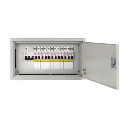 Щит осветительный ОЩВ с автоматическими выключателями 3P 1x63A 1P 12x16A  oshv-63-12  EKF