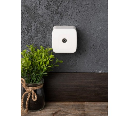 Минск Розетка TV 1-местная ОП 75Ом  5-862МГц белая  EKF Basic  EGA00-027-10  EKF