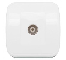 Минск Розетка TV 1-местная ОП 75Ом  5-862МГц белая  EKF Basic  EGA00-027-10  EKF