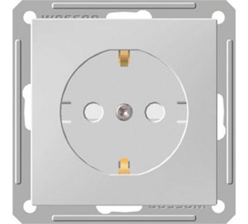 W59 Белый Розетка с заземлением с защитными шторками  RS16-152-1-86  SE