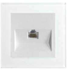 GLS00-7007-01 Розетка компьютерная 1-местная RJ-45, 8С, серия Катрин, белый  39170  STEKKER