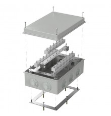 Коробка огнестойкая для о/п 40-0330-FR6.0-40 Е15-Е120 RAL7035 260х175х90 (7 шт/кор) серая  40-0330-7035-FR6.0-40  Промрукав