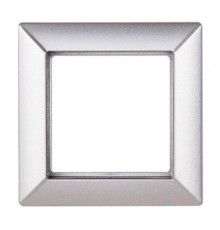 Рамка 1-пост; Eco Profi; термопласт; алюминий  EP481AL  Jung