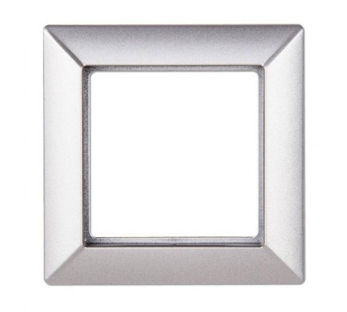 Рамка 1-пост; Eco Profi; термопласт; алюминий  EP481AL  Jung