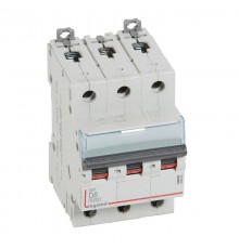 Выключатель автоматический трехполюсный DX3 6000 6А D 10кА  408085  Legrand