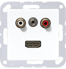 2x Cinch Audio (RCA) / Stereo Jack (TRS 3.5 mm) / HDMI MAA1082WW Jung