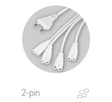 Разветвитель сетевой для фитолампы  FITO 4х IEC C7 (2 pin) для подключения 4 светильников  Б0061036  ЭРА