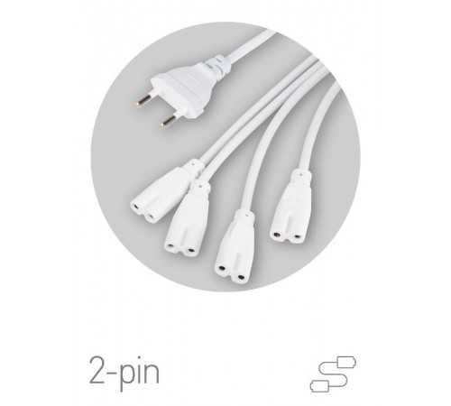 Разветвитель сетевой для фитолампы  FITO 4х IEC C7 (2 pin) для подключения 4 светильников  Б0061036  ЭРА