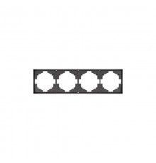 Рамка STRONG 4-постовая графит  KR-78-0754-6  Kranz