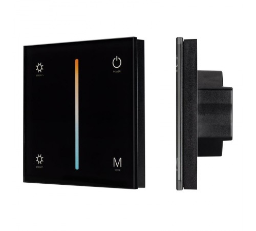 Панель SMART-P21-MIX-G-IN Black (12-24V, 4x3A, Sens, 2.4G) (Arlight, IP20 Пластик, 5 лет)  033765  Arlight
