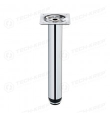 Ножка металл.круглая, регулир. с винтом, D30х200мм, хром - накл.   127485  Tech-KREP