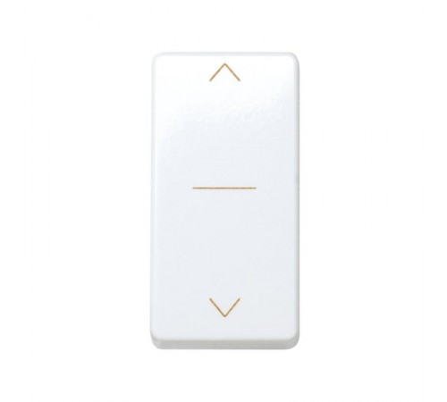 Выключатель трехпозиционный для жалюзи узкий с фиксацией 10A 250В белого цвета S27  27333-64  Simon