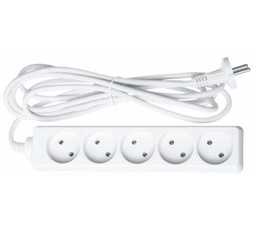 Удлинитель 61 312 NPE-S-05-500-X-2x1 б/з 5 гн. 5м 61312 Navigator