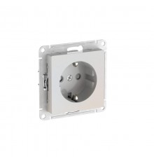 AtlasDesign Жемчуг Розетка с заземлением со шторками, 16А, механизм, быстрозажимные клеммы  ATN000445S  SE