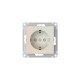 AtlasDesign Жемчуг Розетка с заземлением со шторками, 16А, механизм, быстрозажимные клеммы  ATN000445S  SE