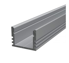 Профиль алюминиевый для светодиодной ленты накладной  1612-2 , 2м  146-201  REXANT