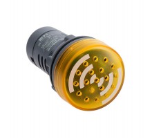 Зуммер с подсветкой желтый 220В AC прерывестый звук  SB7KS2M8I  SE