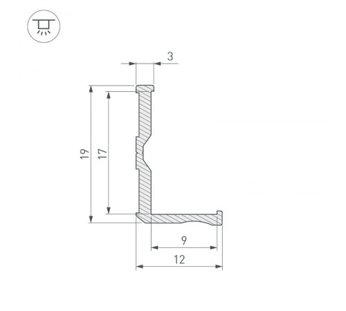 Профиль ALM-BASE-H12-2000  026686  Arlight