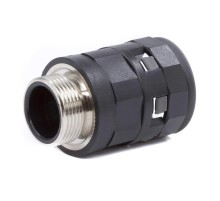 Муфта труба-коробка с металлической резьбой DN 48 мм, М50х1,5, полиамид, цвет черный  PAS48M50N  DKC