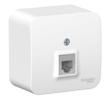 Blanca Белый О/У с изолирующей пластиной Розетка телефонная RJ11  BLNIA011001  SE