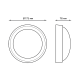 Светильник светодиодный пылевлагозащищенный для ЖКХ IP54 D176*76 12W 1000lm 6500K ECO 2.0 круглый 1/12  141411312  Gauss